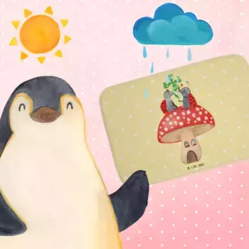 Коврик для ванной Mr. & Mrs. Panda, желтый