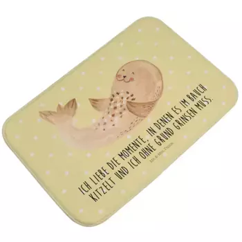 Коврик для ванной Mr. & Mrs. Panda, желтый