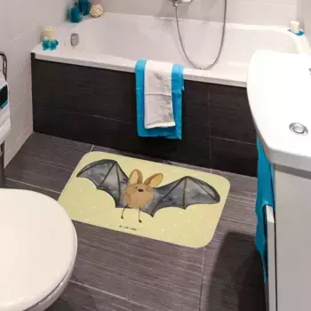 Коврик для ванной Mr. & Mrs. Panda, желтый