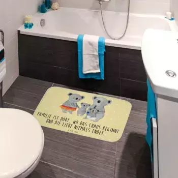 Коврик для ванной Mr. & Mrs. Panda, желтый