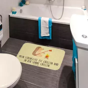 Коврик для ванной Mr. & Mrs. Panda, желтый