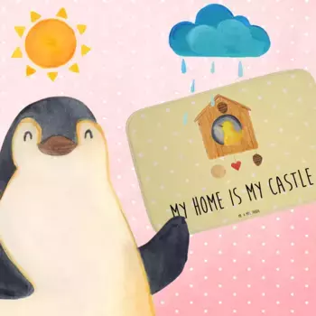 Коврик для ванной Mr. & Mrs. Panda, желтый