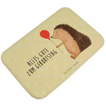 Коврик для ванной Mr. & Mrs. Panda, желтый