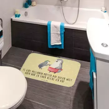 Коврик для ванной Mr. & Mrs. Panda, желтый