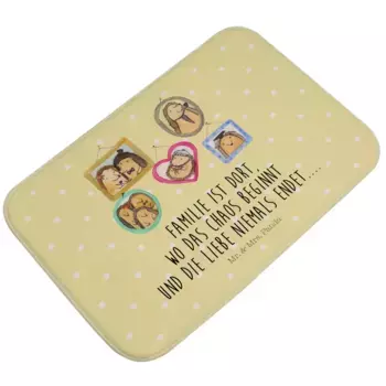 Коврик для ванной Mr. & Mrs. Panda, желтый