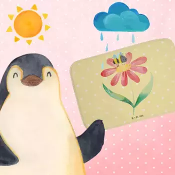 Коврик для ванной Mr. & Mrs. Panda, желтый