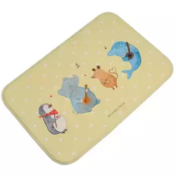 Коврик для ванной Mr. & Mrs. Panda, желтый