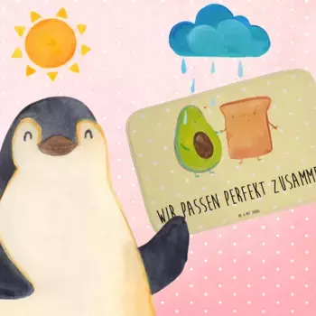 Коврик для ванной Mr. & Mrs. Panda, желтый