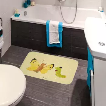 Коврик для ванной Mr. & Mrs. Panda, желтый