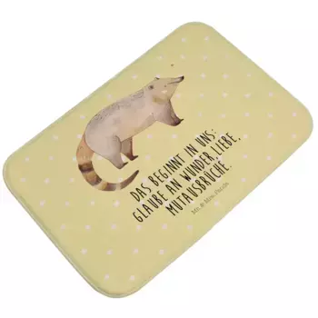 Коврик для ванной Mr. & Mrs. Panda, желтый