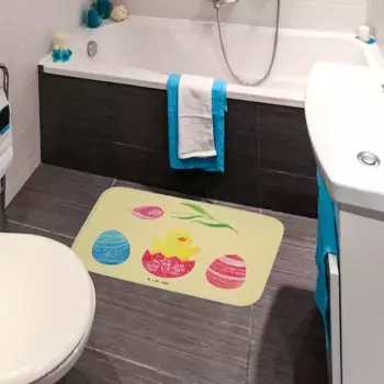 Коврик для ванной Mr. & Mrs. Panda, желтый