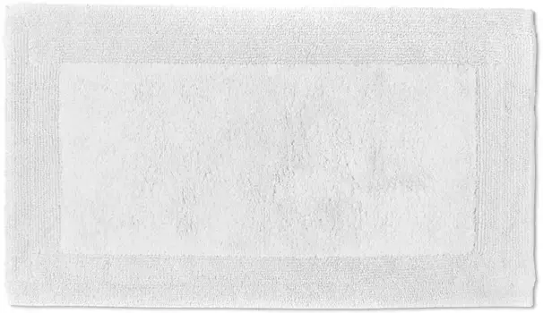 Коврик для ванной Mve "Лофт", высота 22 мм, можно использовать с обеих сторон прямоугольный (60х100 см), цвет snow