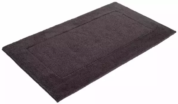Коврик для ванной Mve "Лофт", высота 22 мм, можно использовать с обеих сторон прямоугольный (60х100 см), цвет graphite