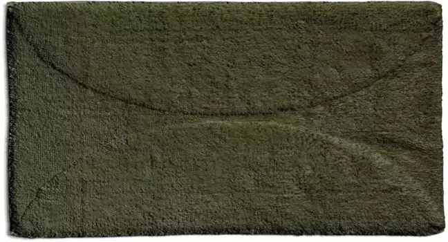 Коврик для ванной Mve "Осенние наслаждения", высота 20 мм прямоугольный (60х100 см), оливковый