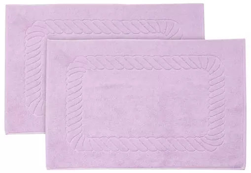 Коврик для ванной, набор из 2 шт Zollner, сиреневый