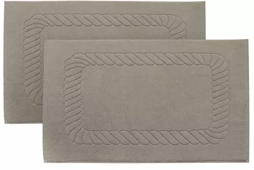 Коврик для ванной, набор из 2 шт Zollner, серый