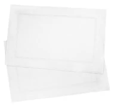 Коврик для ванной, набор из 2 шт Zollner, белый