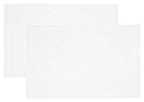 Коврик для ванной, набор из 2 шт Zollner, белый