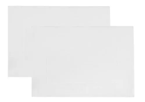 Коврик для ванной, набор из 2 шт Zollner, белый