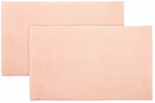 Коврик для ванной, набор из 2 шт Zollner, оранжевый