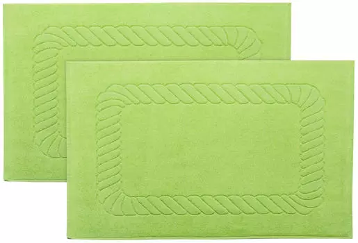 Коврик для ванной, набор из 2 шт Zollner, светло-зеленый