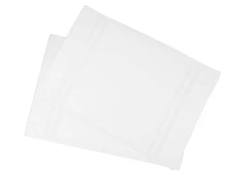 Коврик для ванной, набор из 2 шт Zollner, белый