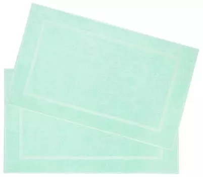 Коврик для ванной, набор из 2 шт Zollner, зеленый