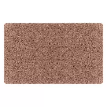 Коврик для ванной, однотонный, без запаха, отличный дренаж, нескользящий, с несколькими отверстиями, предотвращает тряску, дышащий, устойчивый к пятнам, безопасный коврик для ванной, домашние вещи, коричневый, размеры: 40x80 см Stuttg
