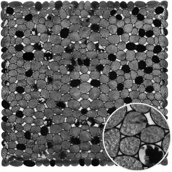 Коврик для ванной OKWISH, черный