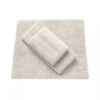 Коврик для ванной органический махровый Кремовый 70х120 см Mary Rose, белый