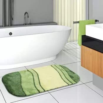 Коврик для ванной Pacific Fiesta зеленый в 5 размерах, размер: 55х65 см