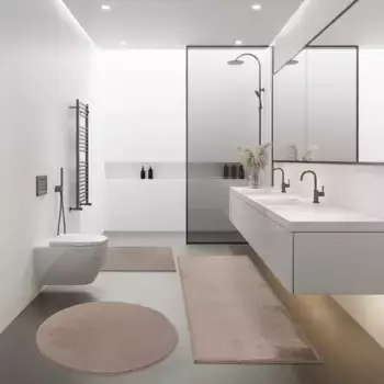 Коврик для ванной Paco Home, коричневый