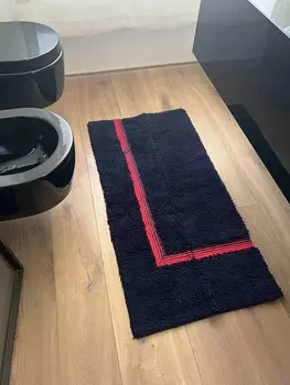 Коврик для ванной Paracchi Red Line Blue, 70130 см