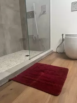 Коврик для ванной Paracchi Shower Four Bordeaux, 5555 см