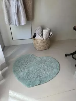 Коврик для ванной PHP Home Philosophy Diva Heart With Non-slip, 6580 см, светло-зеленый