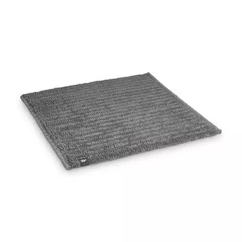 Коврик для ванной Plain Lines, размер: 60х60, цвет: светло-серый houseproud, черный
