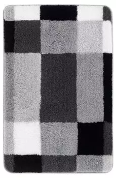 Коврик для ванной - Платина - Белый - Черный - Полиакрил - 60 x 90 см Kleine Wolke