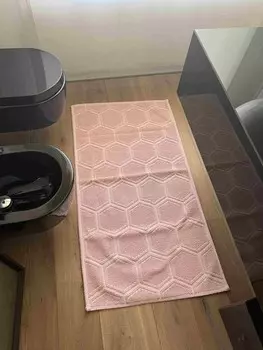 Коврик для ванной Pretti Sardinian Cotton Crystal, 70135 см, розовый