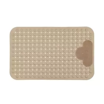 Коврик для ванной Присоска Сливное отверстие Пузырь Пузырь Дизайн Анти-падение Облако Массаж Мягкий туалет Ванна Душ Пол Противоскользящий коврик Поставка для ванной комнаты-Хаки, Размеры: 40x70 см Stuttg, светло-коричневый