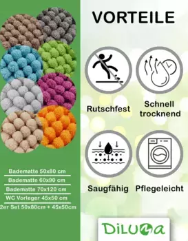 Коврик для ванной PROHEIM, зеленый