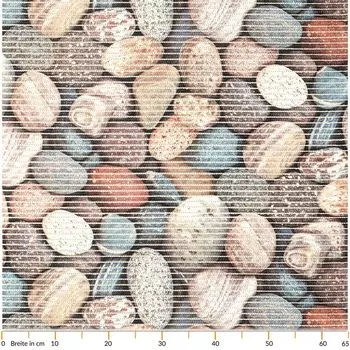 Коврик для ванной, противоскользящий коврик из мягкой пены, коврик из мягкой пены, коврик для ванной, камни для релаксации, галька, коврик для ванной, красочный, ширина 65 см, длина 280 см Sonstige, мультиколор