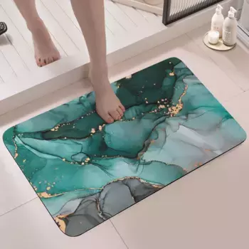 Коврик для ванной Qelus, зеленый