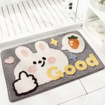 Коврик для ванной Rainbow, декоративный напольный коврик, нескользящий и сильно впитывающий воду для ванной комнаты и спальни (стиль: стиль 2;) JeiibrZui