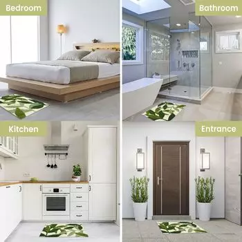 Коврик для ванной Rainbow, декоративный напольный коврик, нескользящий и сильно впитывающий воду для ванной комнаты и спальни (стиль: стиль 2;) JeiibrZui