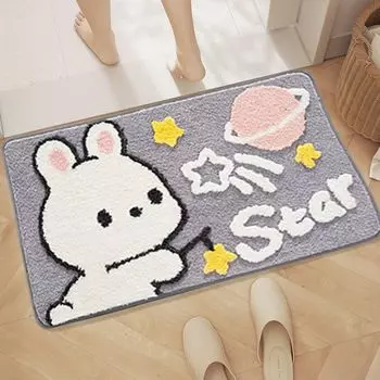 Коврик для ванной Rainbow, декоративный напольный коврик, нескользящий и сильно впитывающий воду для ванной комнаты и спальни (стиль: стиль 3;) JeiibrZui