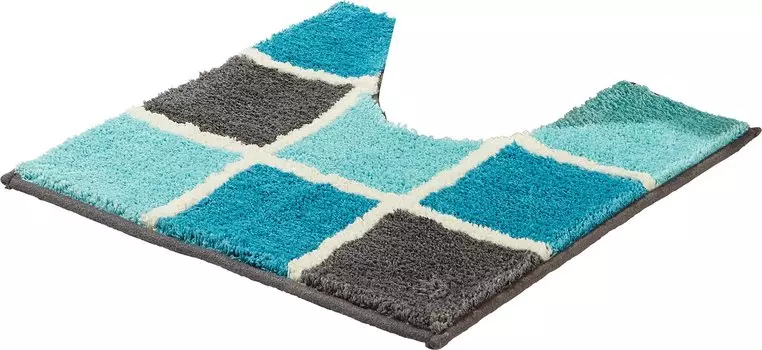 Коврик для ванной REDBEST WC Umrandung Los Angeles, бирюзовый