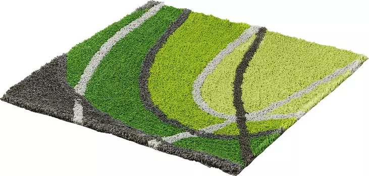 Коврик для ванной REDBEST WC Vorlage Lynn, зеленый