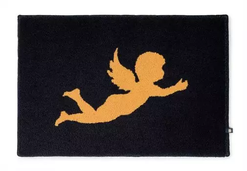 Коврик для ванной Rhomtuft ангел квадратный с закругленными краями 70 x 120 см цвет черный/карамель