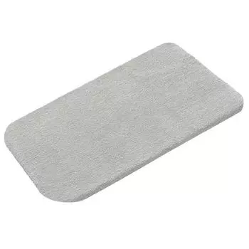 Коврик для ванной Rhomtuft Aspect прямоугольный 70 x 120 см цвет жемчужно-серый