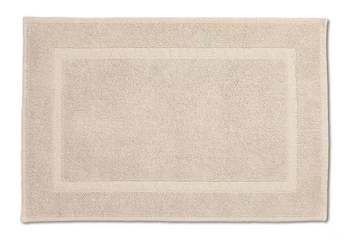 Коврик для ванной Rhomtuft Pearl квадратный 50 x 70 см цвет натуральный жасмин, серый